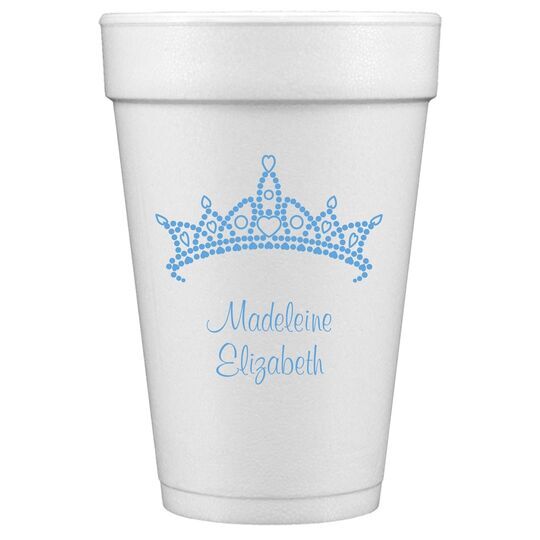 Diamond Crown Styrofoam Cups